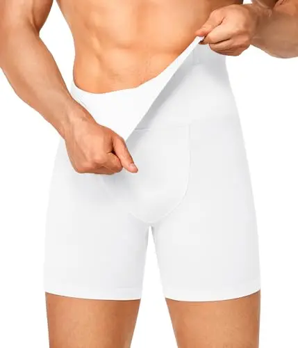Nebility men's compression shorts for tummy control and back support