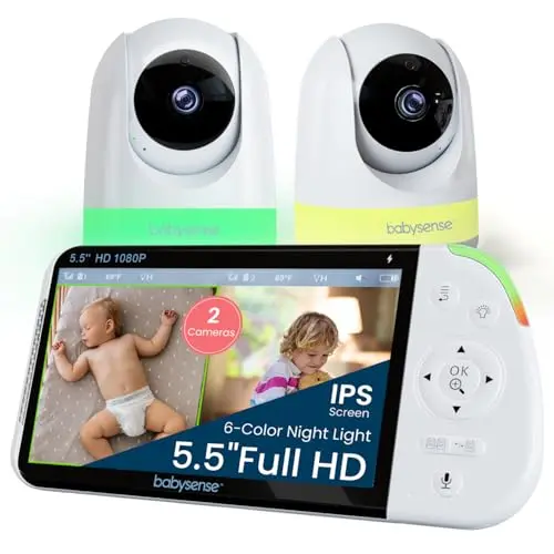 Babysense Full HD baby monitor with dual cameras