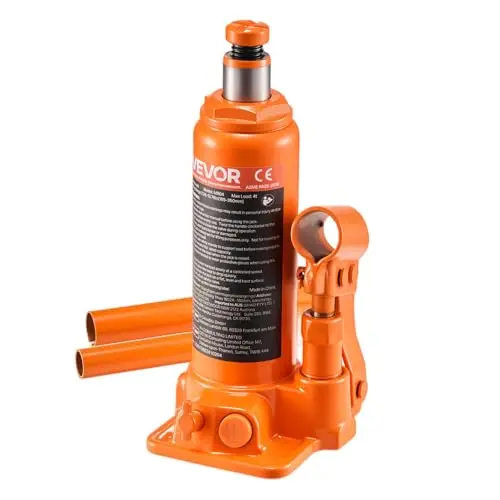 VEVOR orange 4-ton compact hydraulic bottle jack