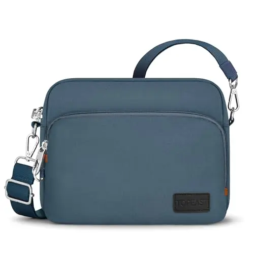 TOPEAST Anti-Theft Classic Crossbody Travel Bag in Navy Blue