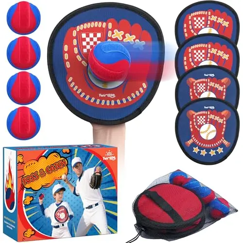 Twinkoo toss and catch ball game with storage bag