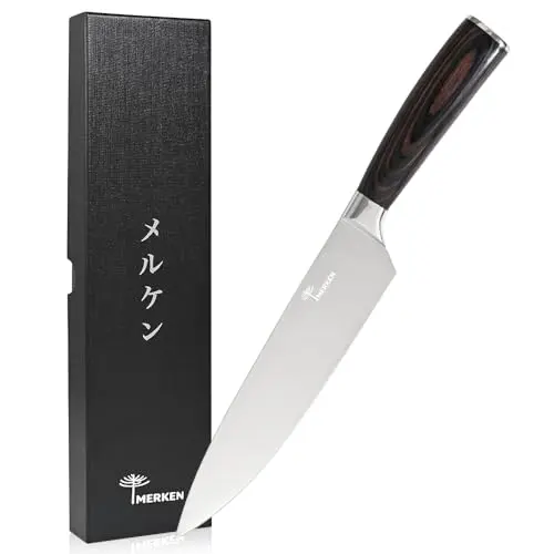 MERKEN 8-inch chef's knife with Pakkawood handle