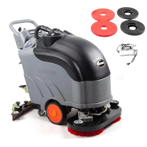 SUNMAX 26 commercial self-propelled floor scrubber machine with dual brushes