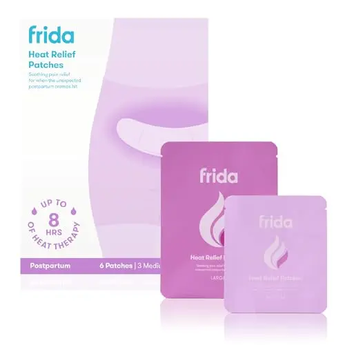 Frida Mom Uterine Recovery Patches package and patch product image