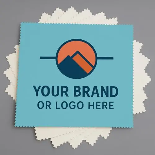 Customizable microfiber cleaning cloth with logo printing