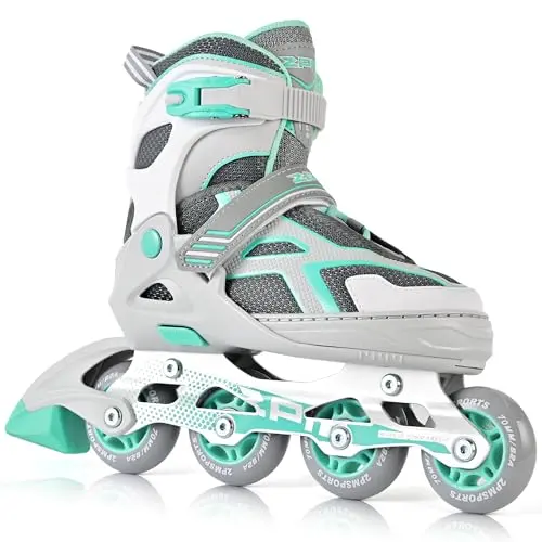 2PM Sports Torinx teal and black adjustable inline skates for kids