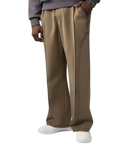 Fioboc Men's Baggy Sweatpants with straight leg and drawstring waist