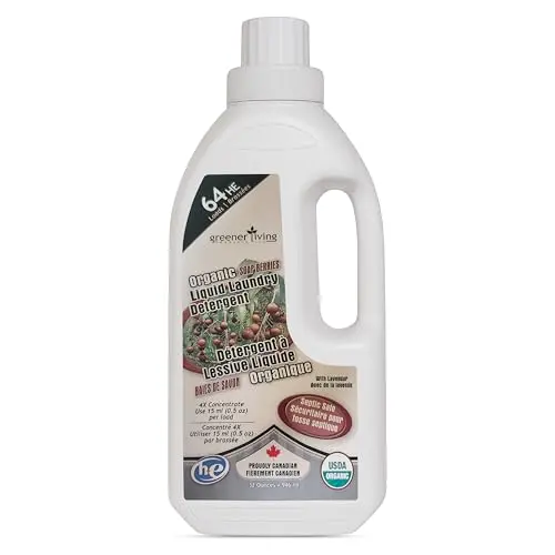 Greenliving USDA Organic lavender scented laundry detergent bottle