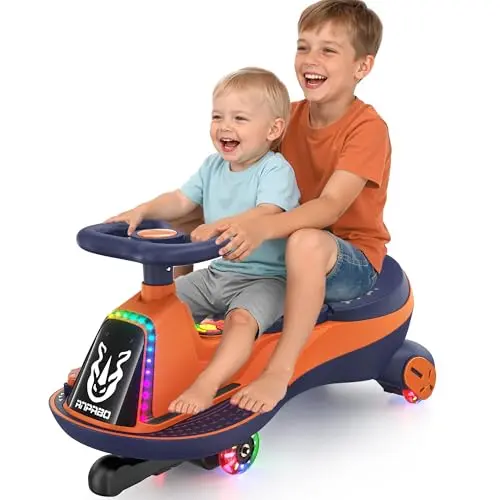 ANPABO electric wiggle car for kids with two seats