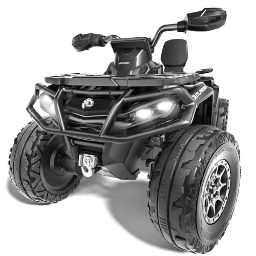 KerryYoo licensed Can-AM style 2-seater kids ATV in black