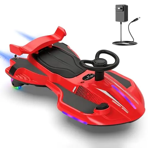 CANKETEC 2-in-1 electric wiggle car for kids