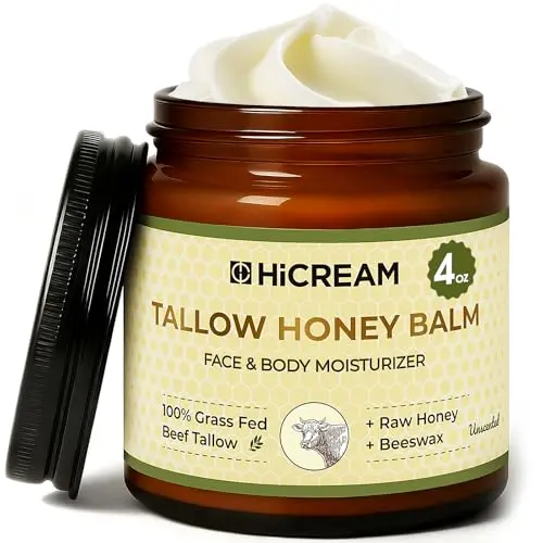 Hicream tallow and honey balm with natural ingredients