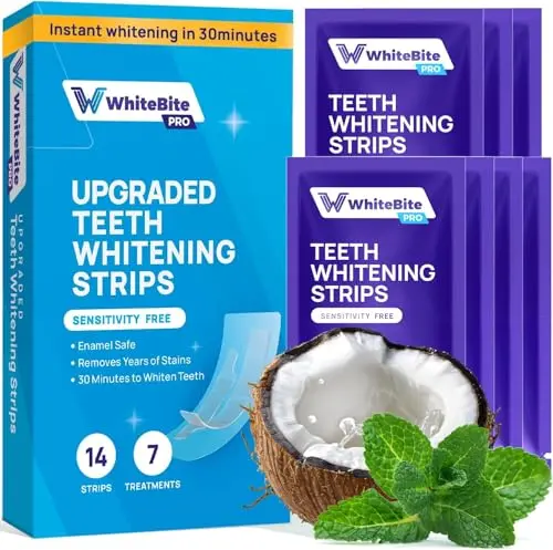 Whitebite Pro Teeth Whitening Strips with hydrogen peroxide