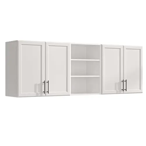 FIMELLO set of two wall cabinets with a central open shelf