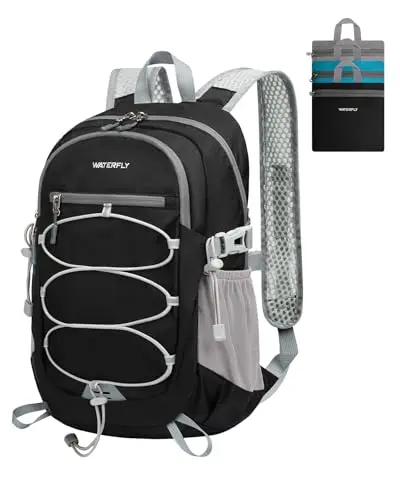 WATERFLY Small 15L Lightweight Packable Backpack