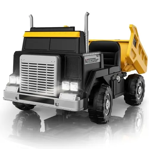 OP60 24V kids ride-on dump truck with remote control and electric dump bed