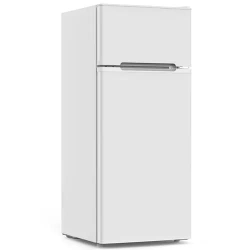 COWSAR 4.5 Cu.Ft Dorm Fridge with Freezer in white
