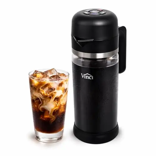 Vinci Express Cold Brew electric coffee maker with glass carafe