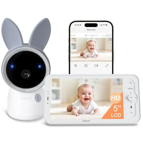 ARENTI 2.4G&5G Smart Baby Monitor with split-screen display