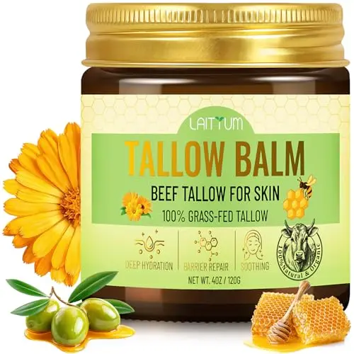 LAITYUM tallow balm with calendula and Manuka honey