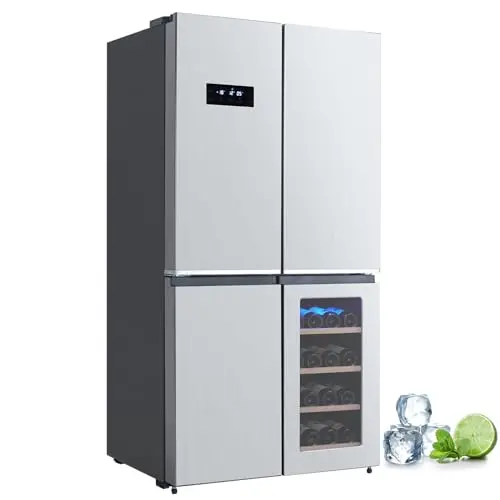 Kenmore fingerprint-resistant stainless steel side-by-side refrigerator with external dispenser