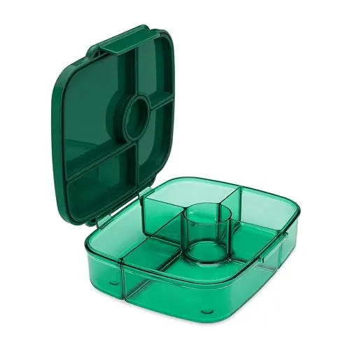 Yumbox Go Bento Lunch Box in Lima Green with five deep compartments