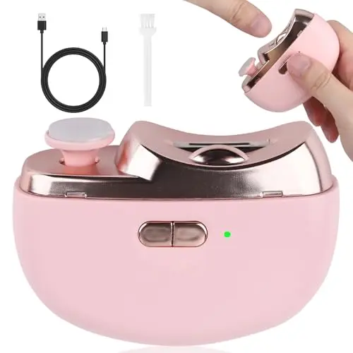 CCMADE 3-in-1 automatic electric nail clipper in rose gold