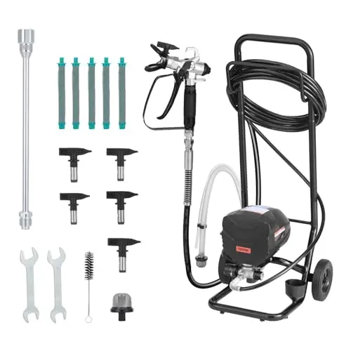 VEVOR wheeled stand airless paint sprayer with cart for easy mobility