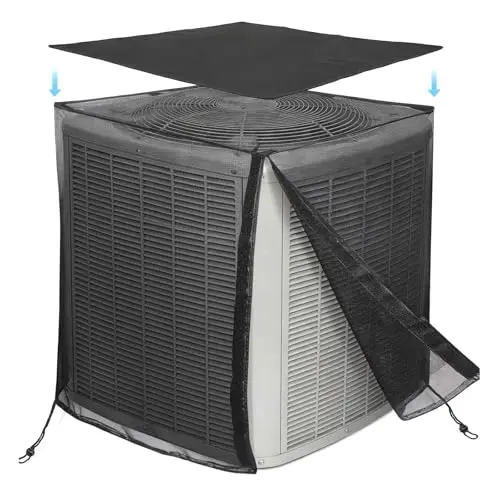Little World all-weather outdoor air conditioner cover with mesh design