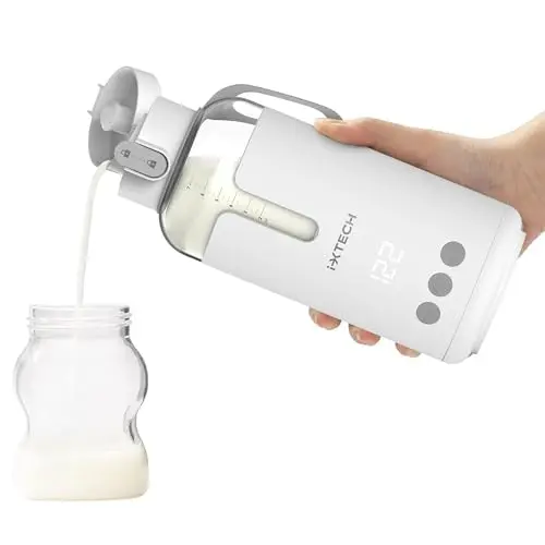 IXTECH BBY01 portable water warmer with digital display in white