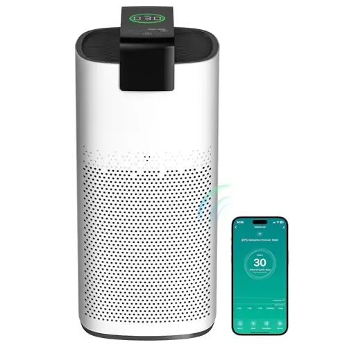 Morento MR7566-WF large room air purifier with PM2.5 laser sensor and smart controls