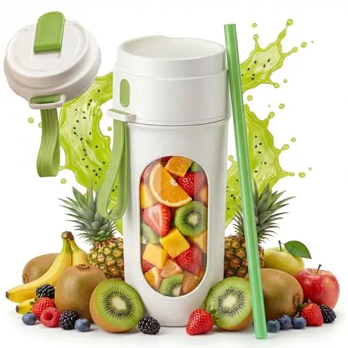 Chufa Portable Mini Blender with green sport bottle design