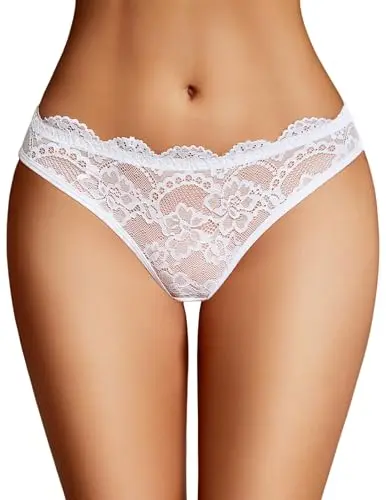 Avidlove White Lace Panties for bridal or special occasions