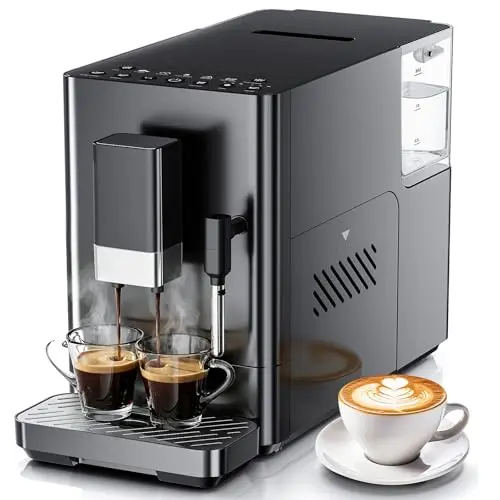 Kismile automatic 20 Bar espresso machine in black