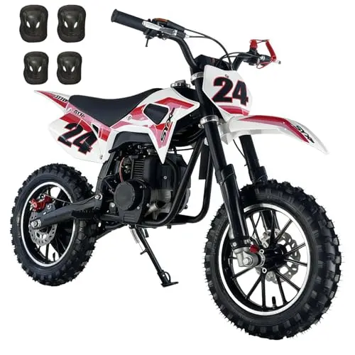 SYX MOTO MK 40cc kids dirt bike in red color