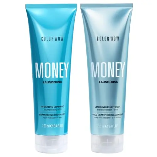 COLOR WOW Money Laundering Shampoo and Conditioner Set packaging